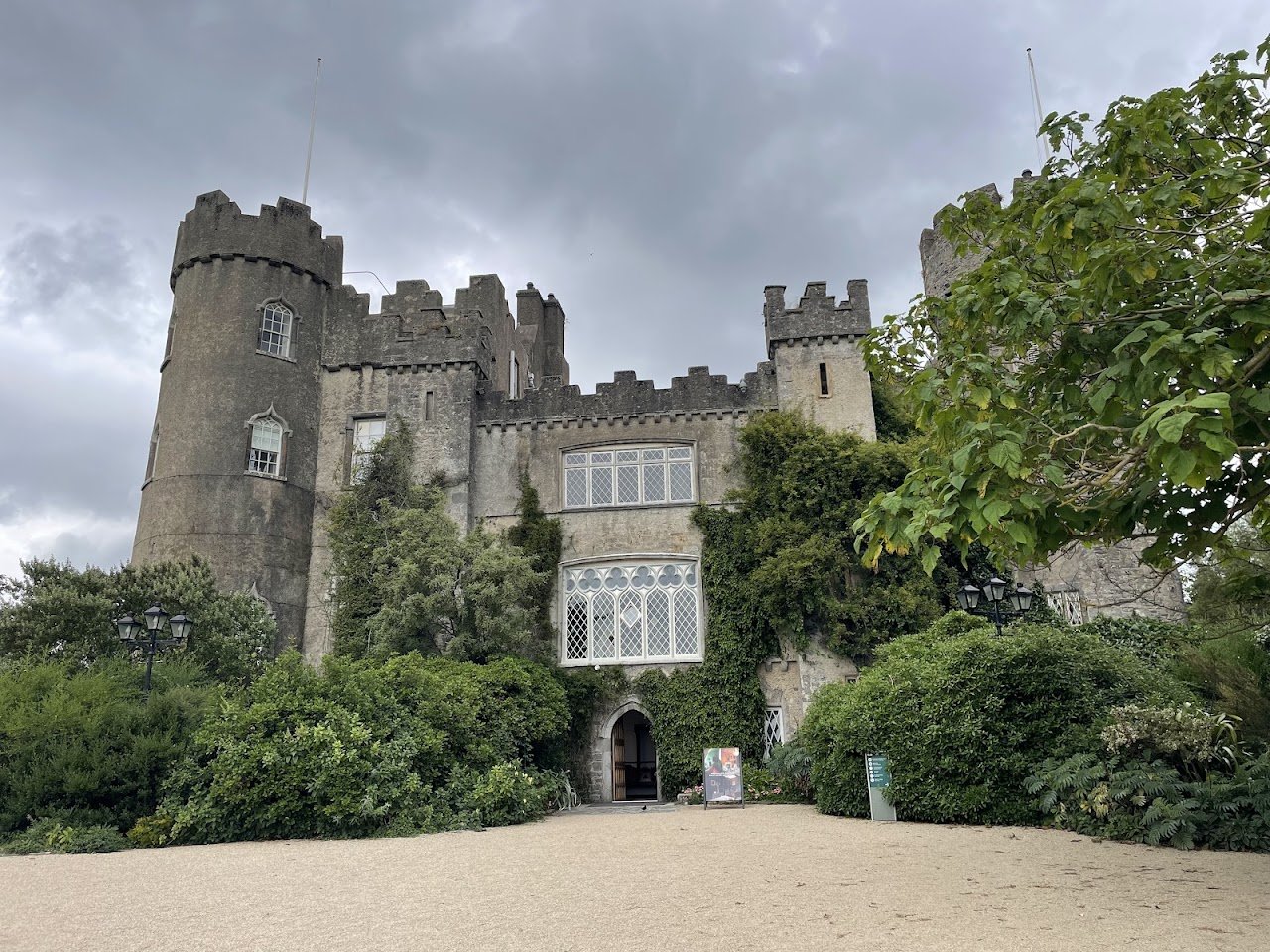 Ancient castle in the Irish countryside